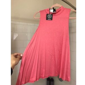 Brand new!!! High neck Salmon-color tank top
